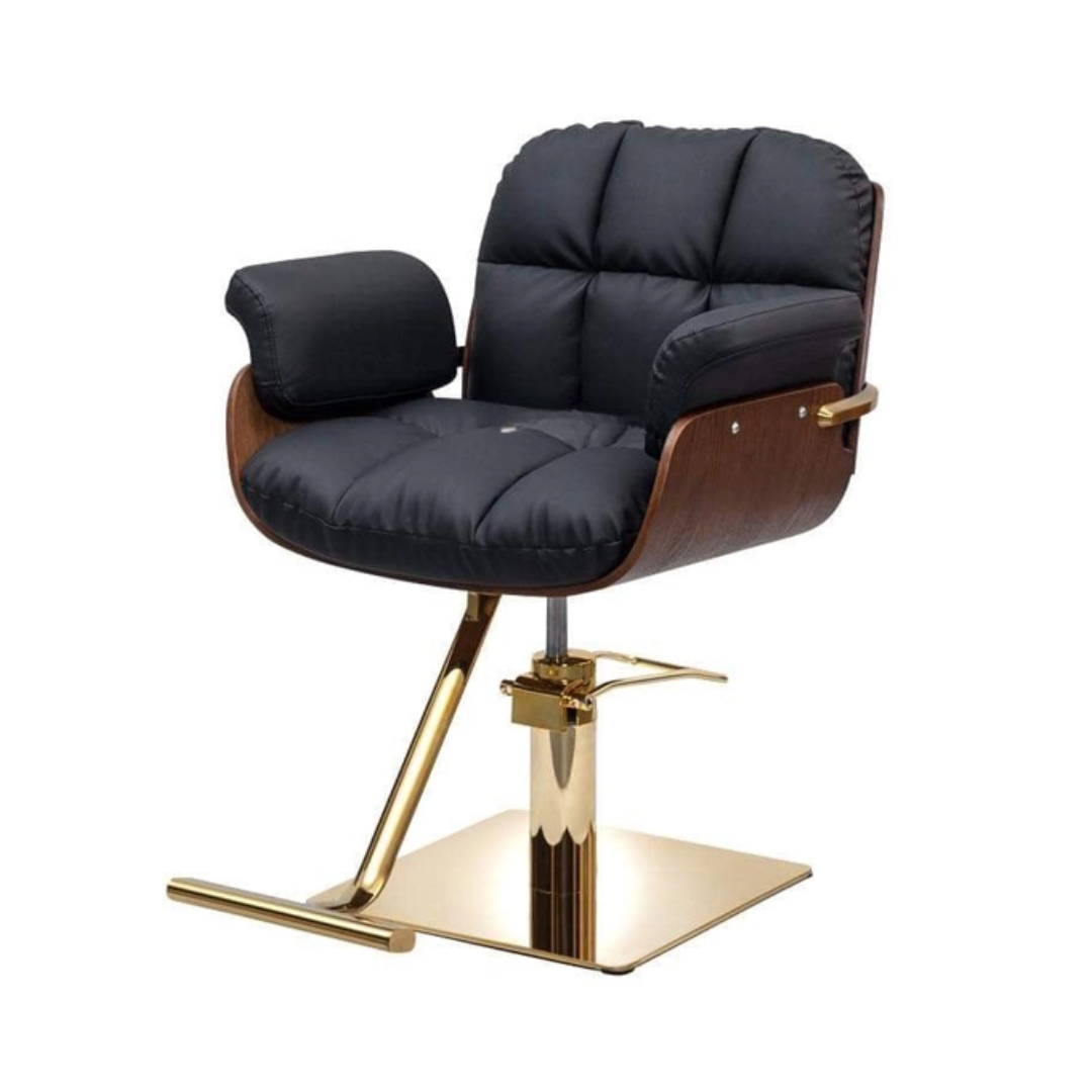 Styling Chair Black- Gold My Store