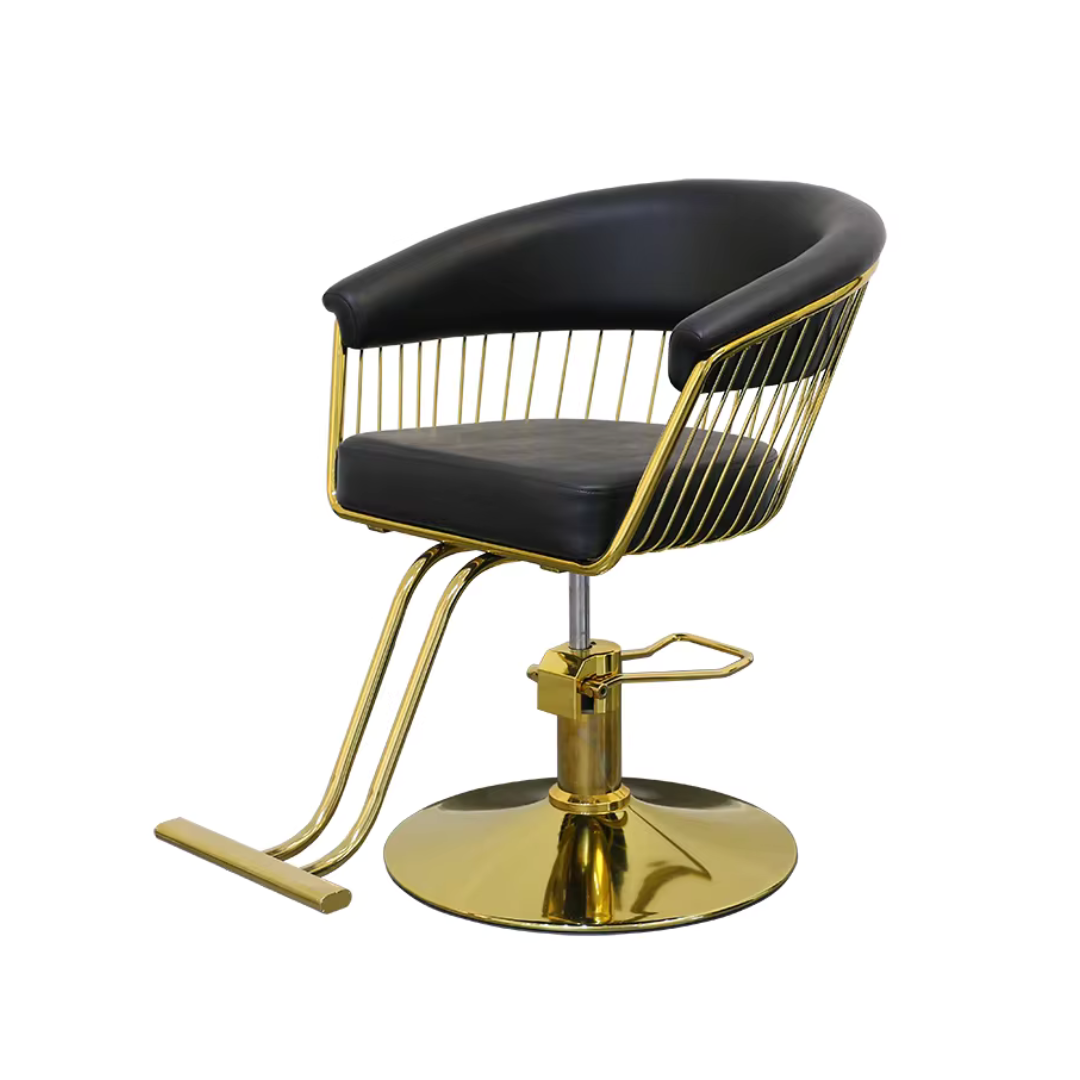 Styling Chair Black - Gold My Store