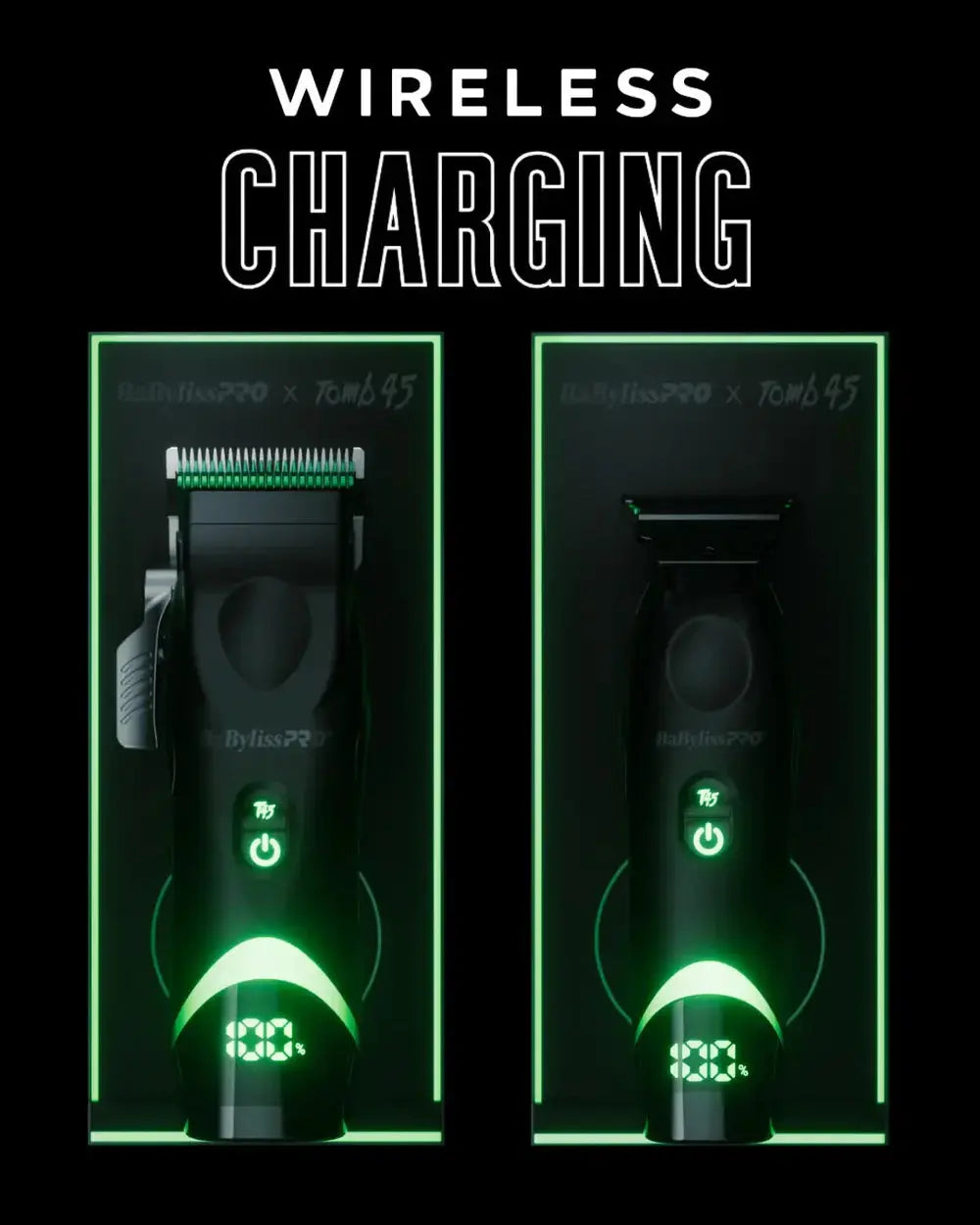 BaBylissPRO® x Tomb45® Clipper trådlös laddning BaByliss