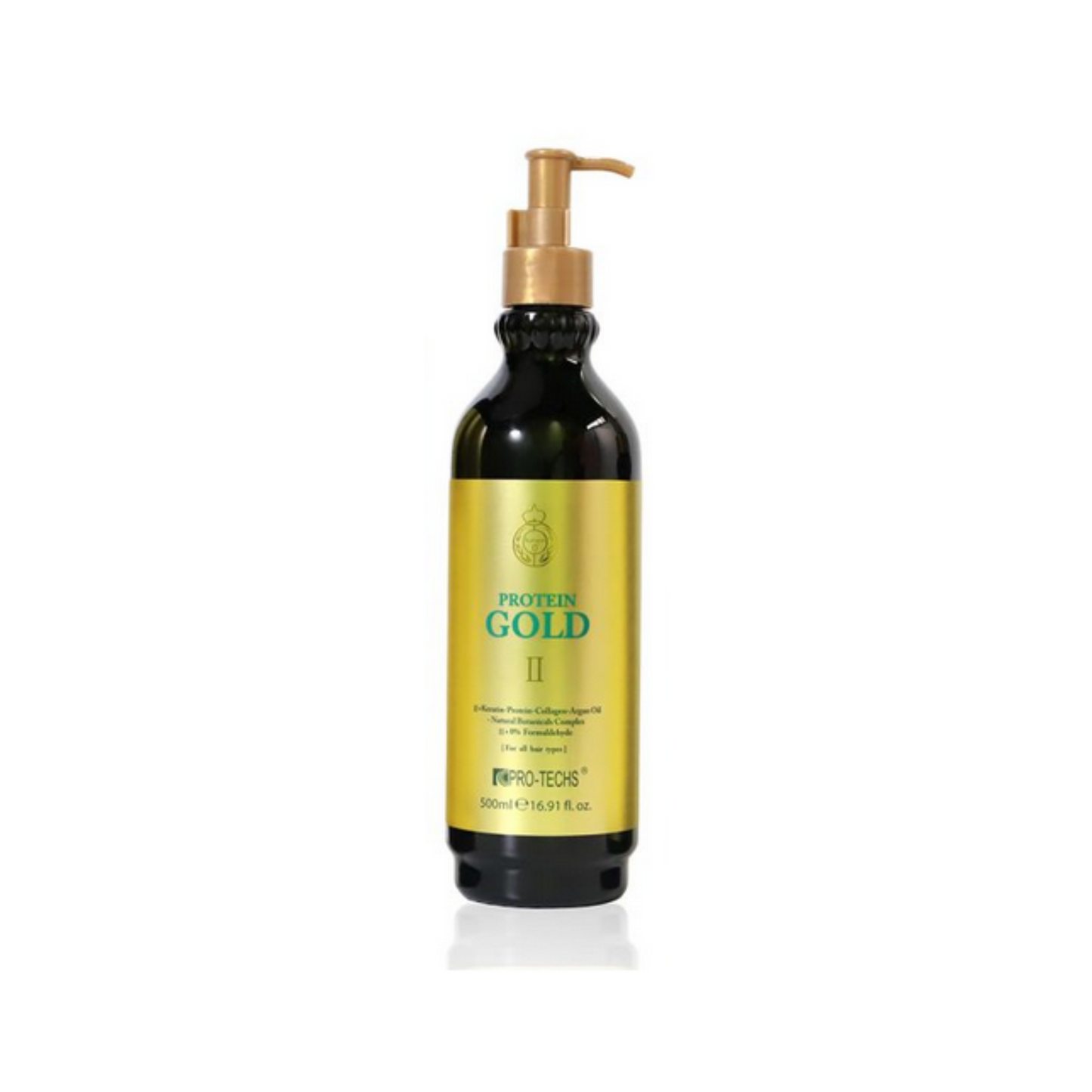 PRO-TECHS Keratin 0+ Protein Guld för alla hårtyper 500ML