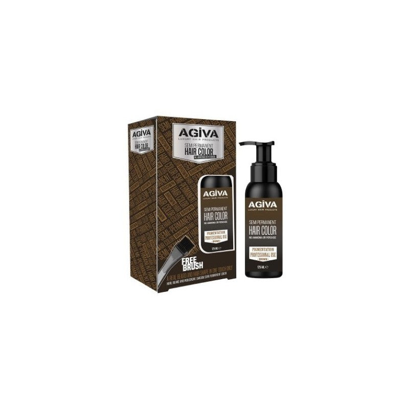 AGIVA SEMI PERMANENT HAIR COLOR BROWN 125ML AGIVA