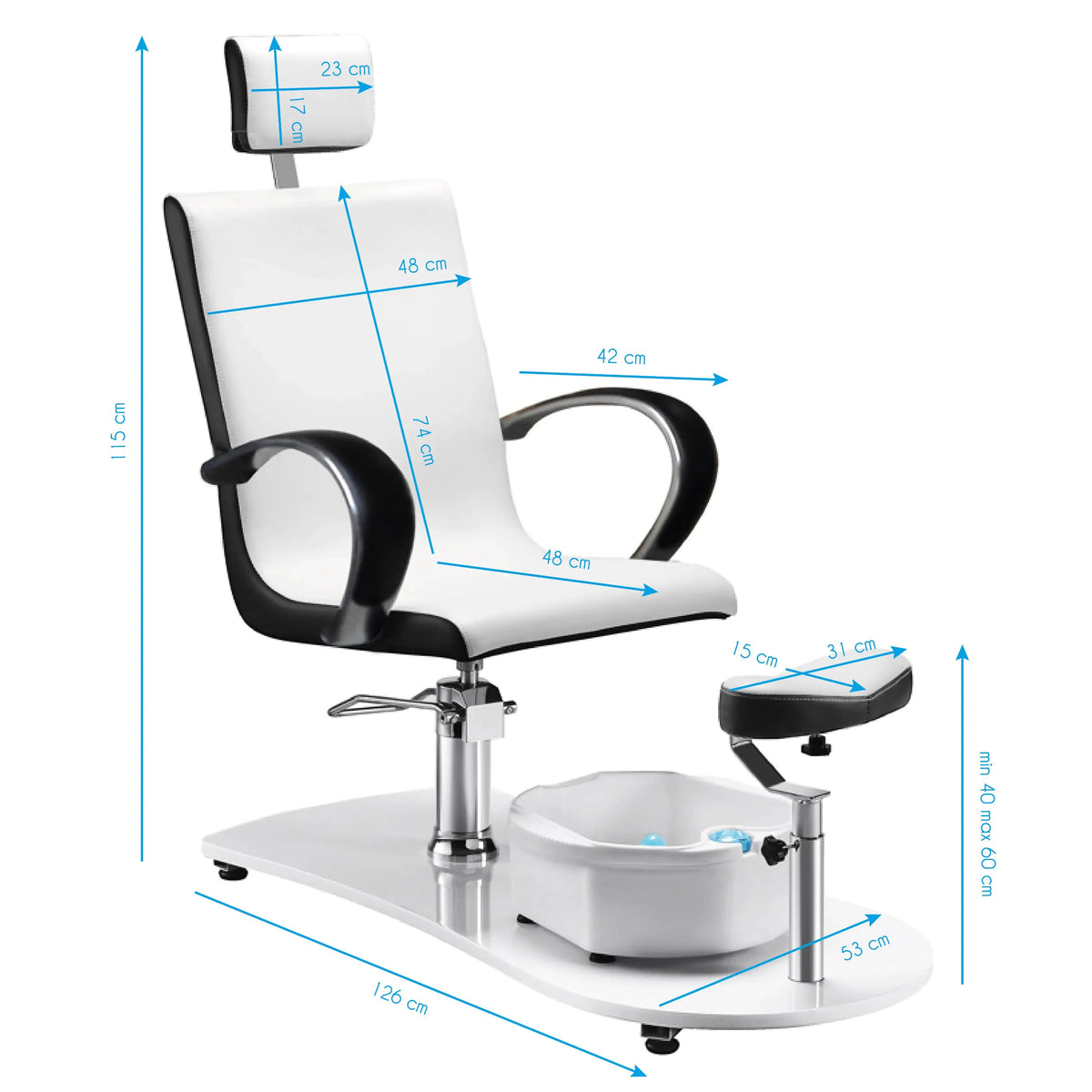 Spa chair for pedicure with massager BarberCity