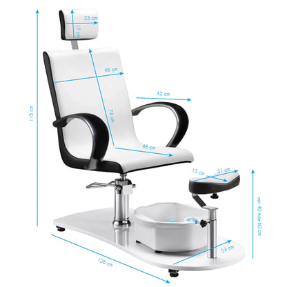 Spa chair for pedicure with massager BarberCity