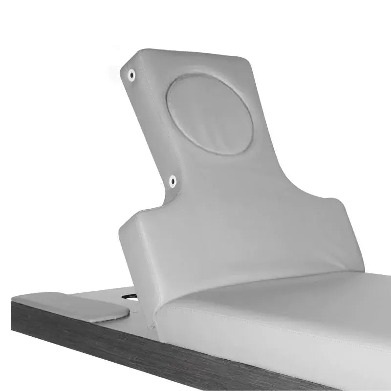 Spa cosmetic bed azzurro wood heated light gray BarberCity