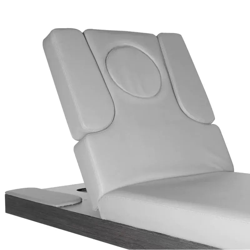 Spa cosmetic bed azzurro wood heated light gray BarberCity