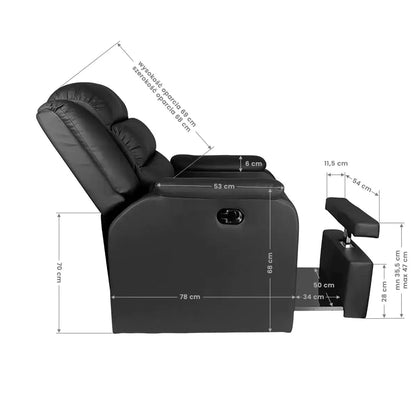 Spa chair for pedicure hilton black BarberCity