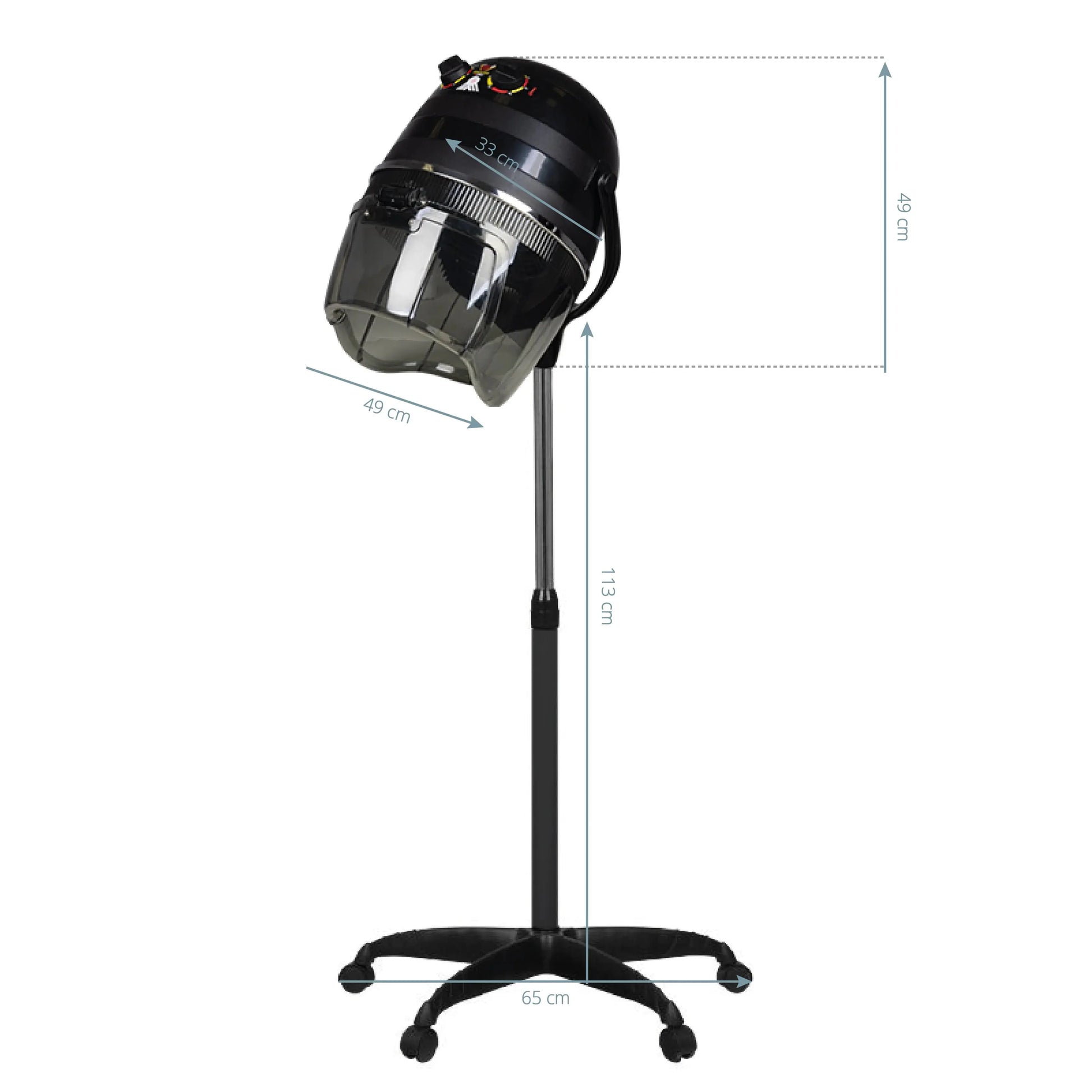 Standing dryer 1600 one speed black Gabbiano