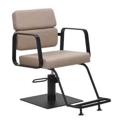 Porto-BM hairdressing chair black beige Gabbiano