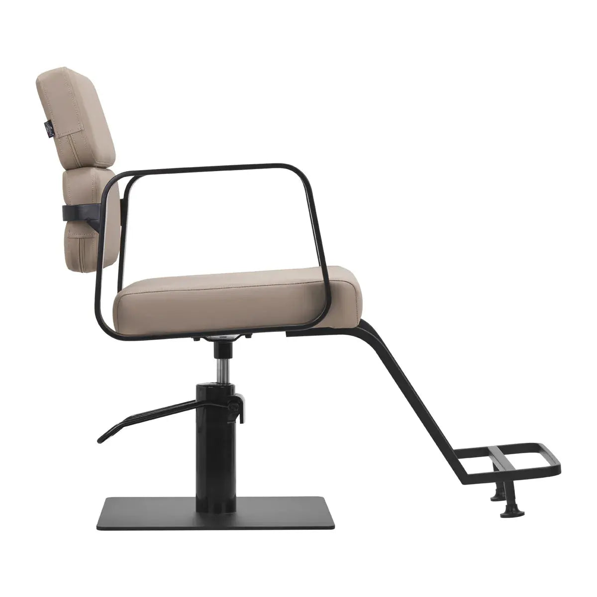 Porto-BM hairdressing chair black beige Gabbiano