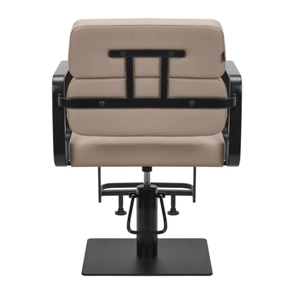 Porto-BM hairdressing chair black beige Gabbiano