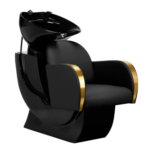 Hairdressing wash unit Malaga gold and black Gabbiano