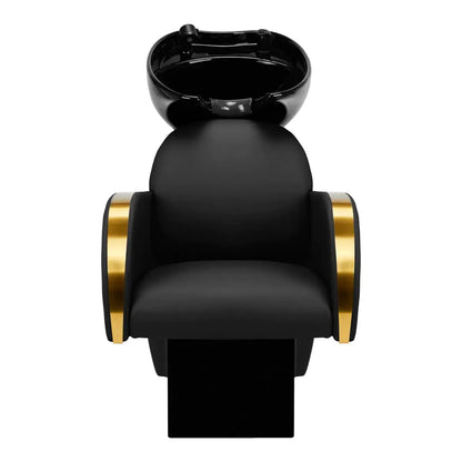 Hairdressing wash unit Malaga gold and black Gabbiano