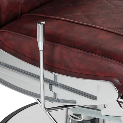 Barber chair BM88066 burgundy Hair System