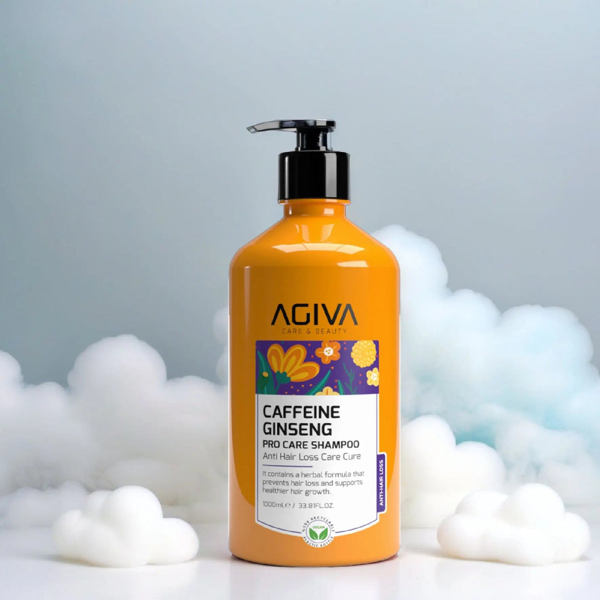 Caffeine Ginseng Pro Care Shampoo - 1000 AGIVA