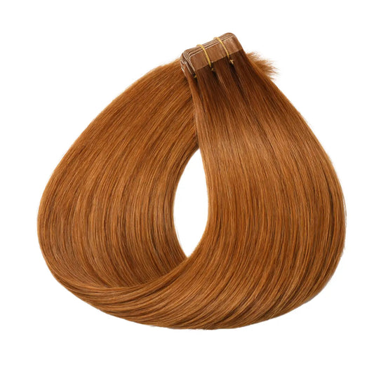 Tape-in Löshår Äkta Remy – Copper Blonde #27 | 60 cm | Double Drawn Extensions