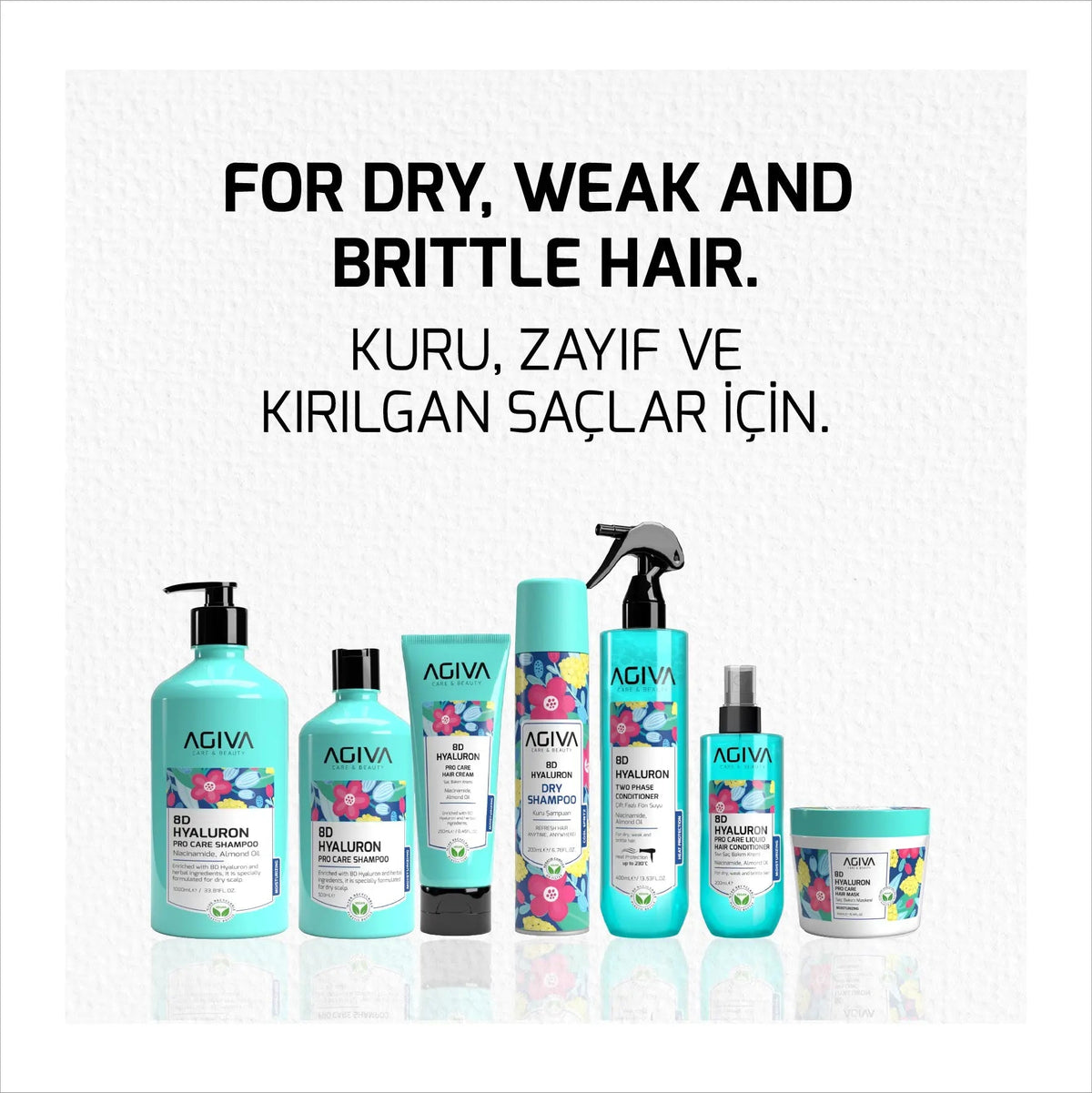 8D Hyaluron Pro Care Liquıd Hair Conditioner AGIVA
