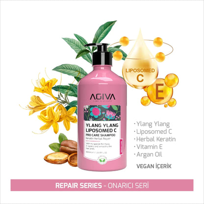 Ylang Ylang Lıpozom C Pro Care Shampoo - 1000 AGIVA