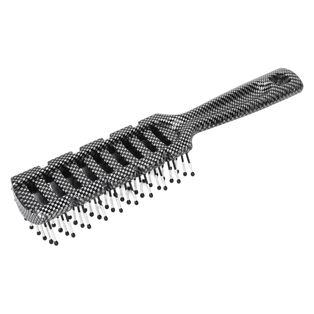 Ventilerad Frisörborste i Kolfibermönster BarberCity