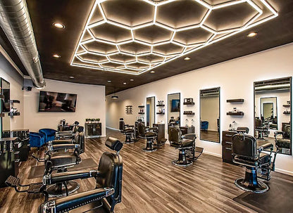 Led Hexagon Barber Shop Barrier Light Led