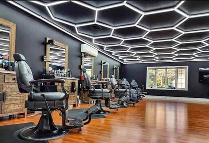 Led Hexagon Barber Shop Barrier Light Led