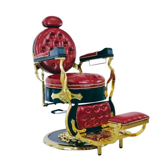 Kingdom Barber Chair RED- Black