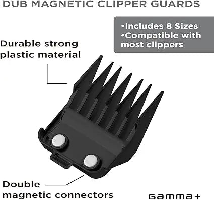 Gamma+ Dub Magnetic Clipper Guards – 8 Premium Distanskammar GAMMA+