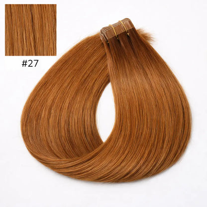 Tape-in Löshår Äkta Remy – Copper Blonde #27 | 60 cm | Double Drawn Extensions