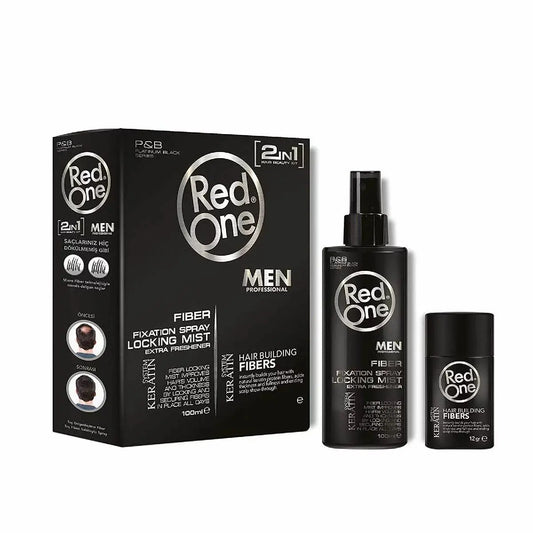 Hårbyggande Fiberset – 12 GR+100 ml – Svart RedOne