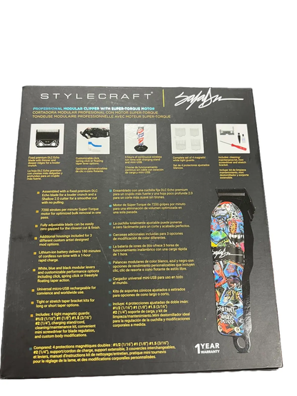 StyleCraft Rebel Limited – Super-Torque Cordless Clipper (King SalaDeen Edition) Stylecraft